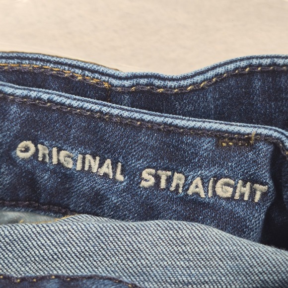 American Eagle 33x32 (34x30) Men's Airflex+ Straight Jeans Dark Wash Stretch - Picture 11 of 11